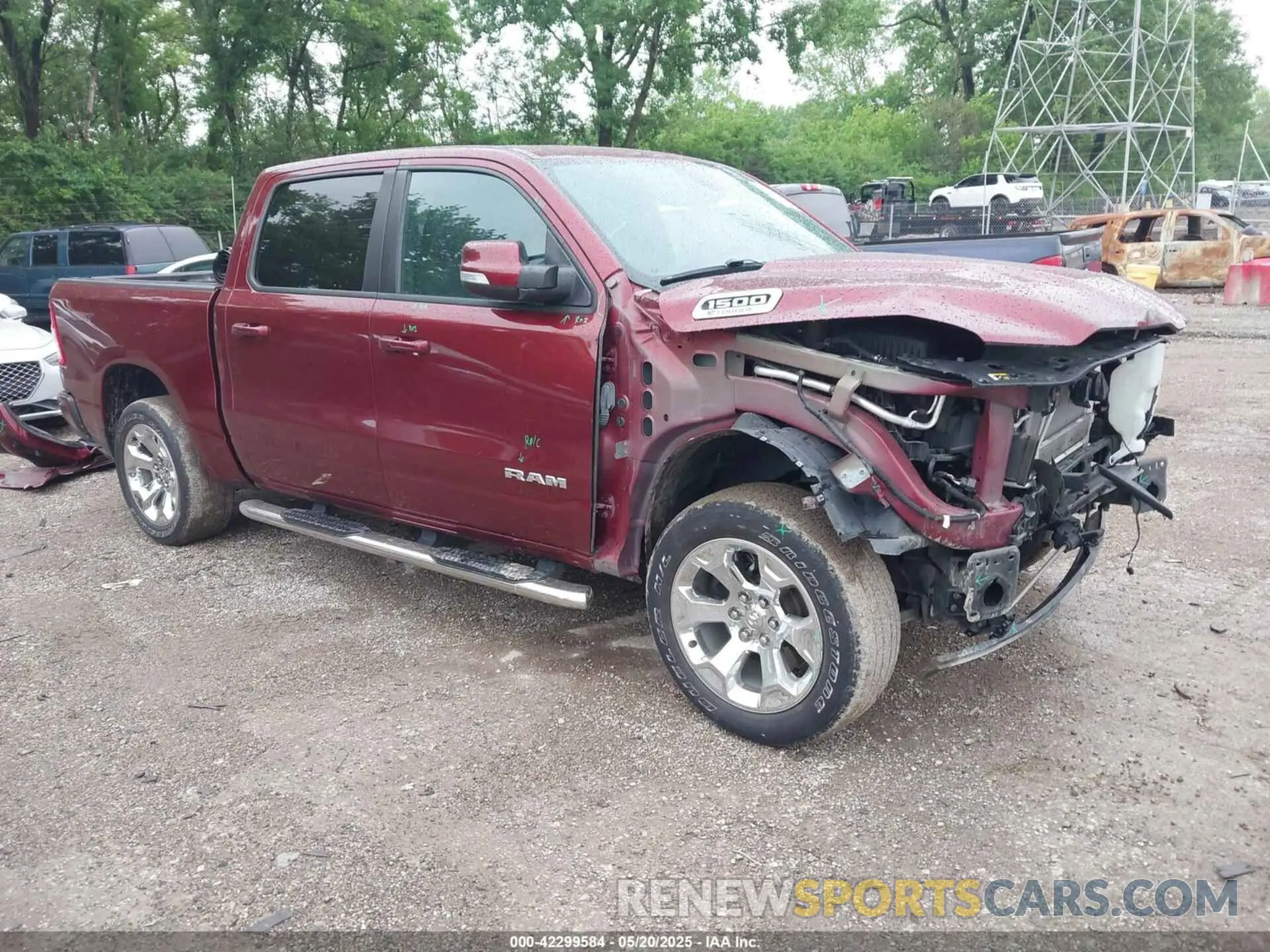 1 fotografías del automóvil dañado 1C6RRFFG0NN327925 RAM 1500 2022