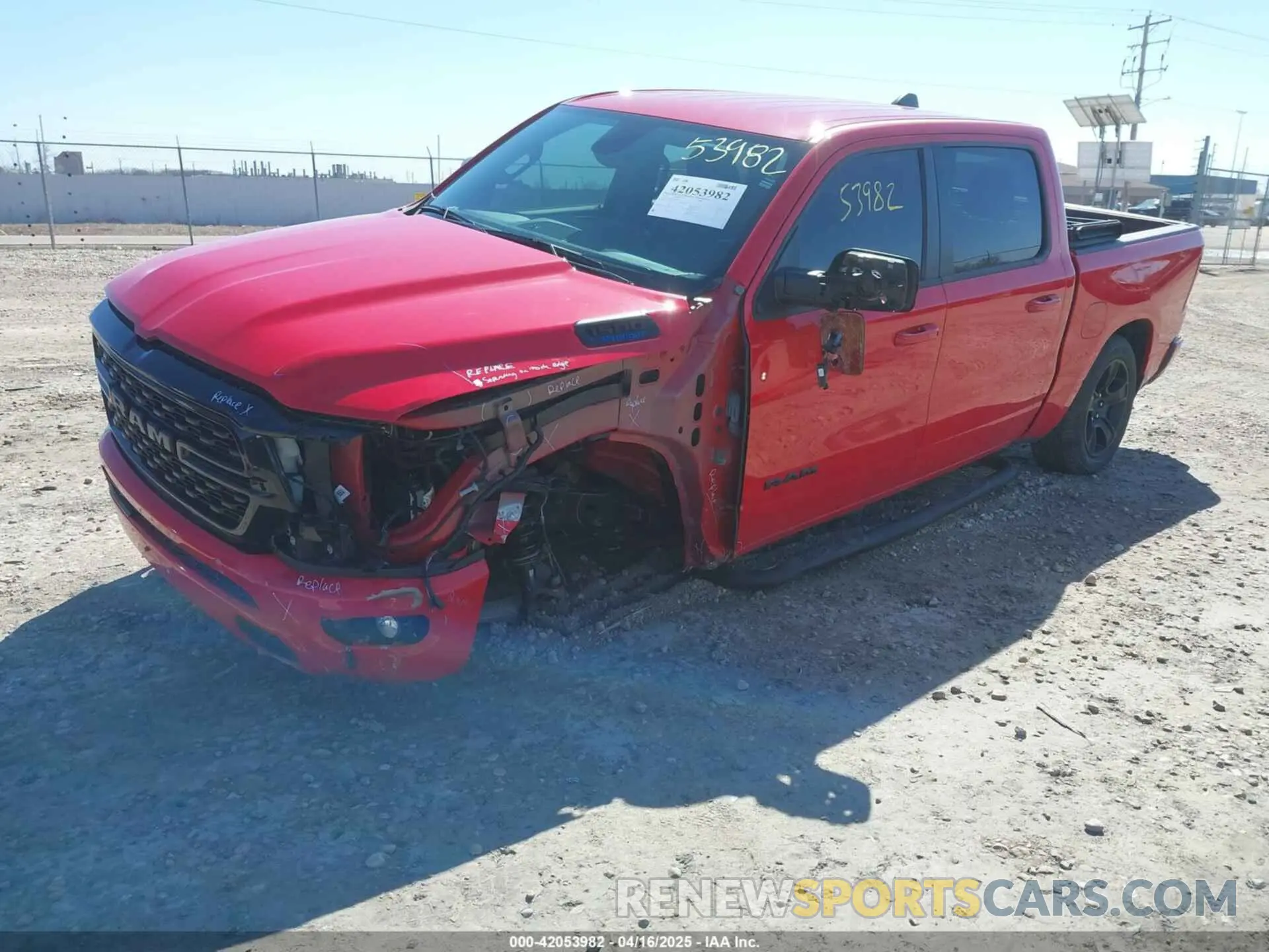 2 fotografías del automóvil dañado 1C6RRFFG2NN259207 RAM 1500 2022
