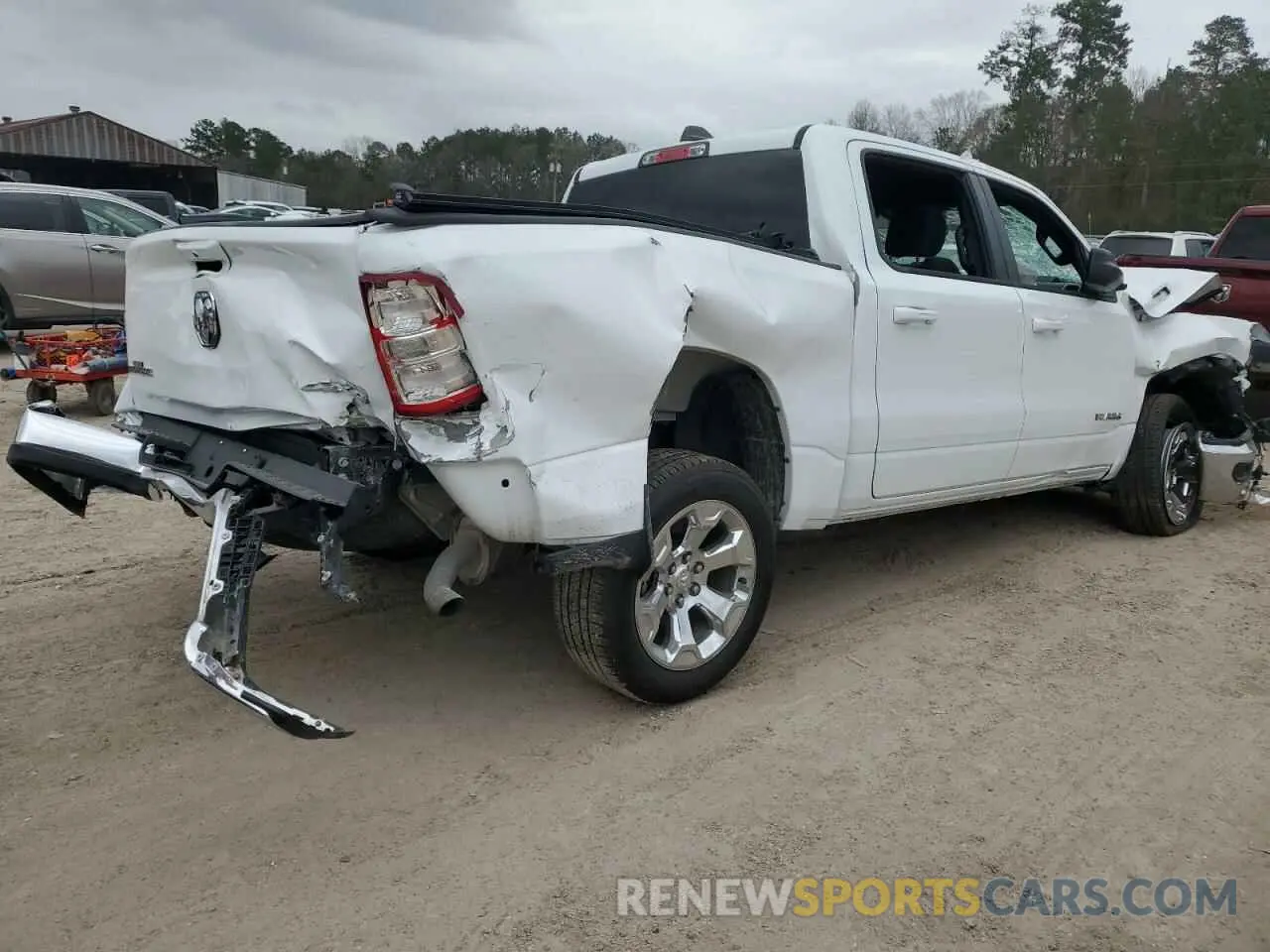 3 fotografías del automóvil dañado 1C6RRFFG2NN349716 RAM 1500 2022