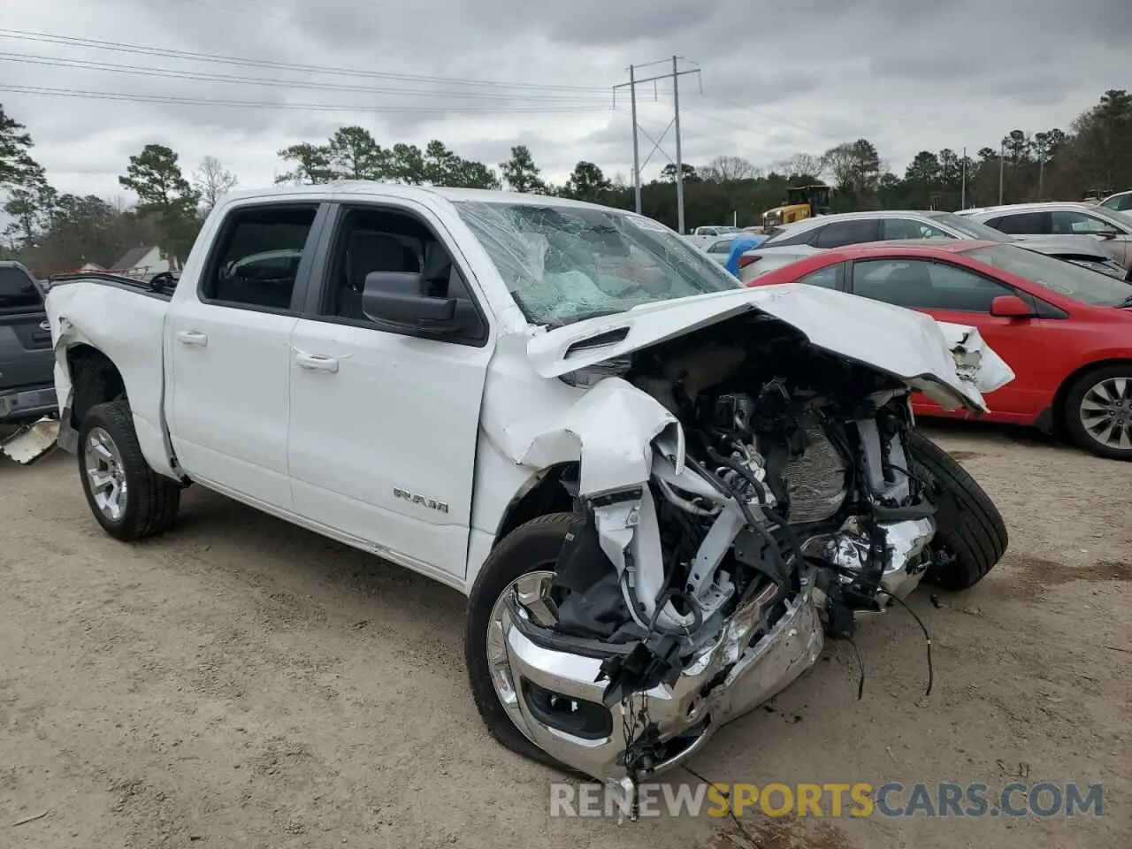 4 fotografías del automóvil dañado 1C6RRFFG2NN349716 RAM 1500 2022