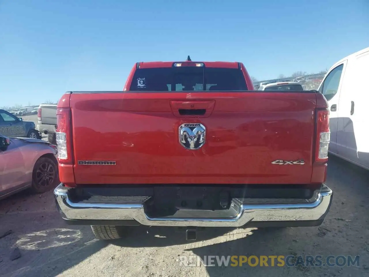 6 fotografías del automóvil dañado 1C6RRFFG8NN213722 RAM 1500 2022