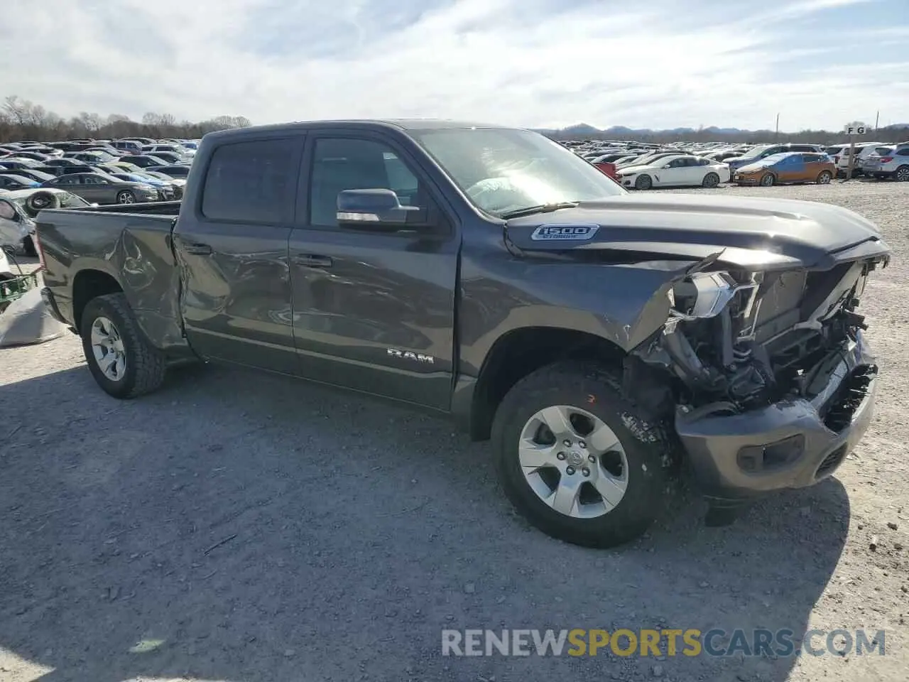 4 fotografías del automóvil dañado 1C6RRFMG1NN478128 RAM 1500 2022