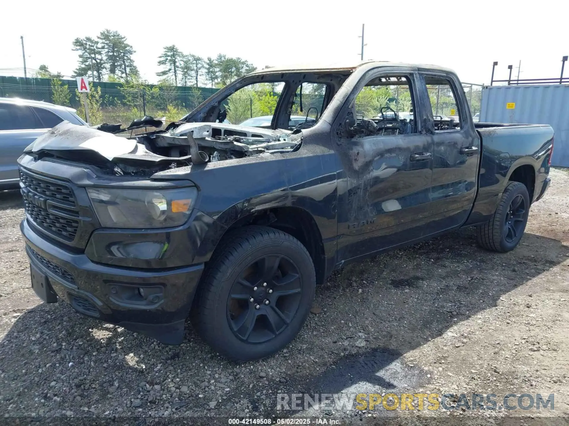 2 fotografías del automóvil dañado 1C6SRFBT0NN189288 RAM 1500 2022