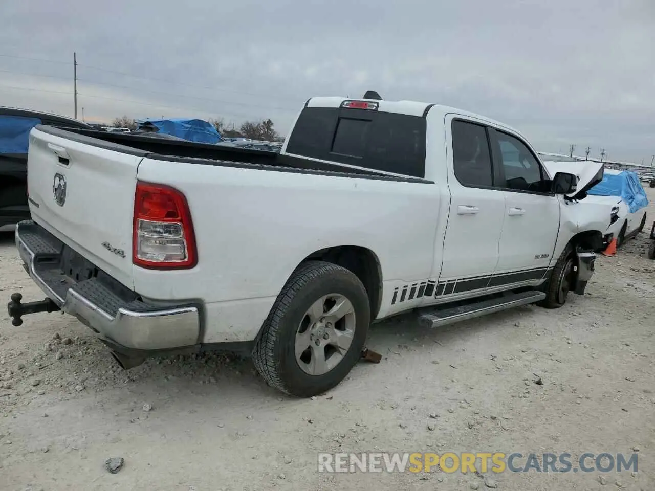3 fotografías del automóvil dañado 1C6SRFBT1NN160382 RAM 1500 2022