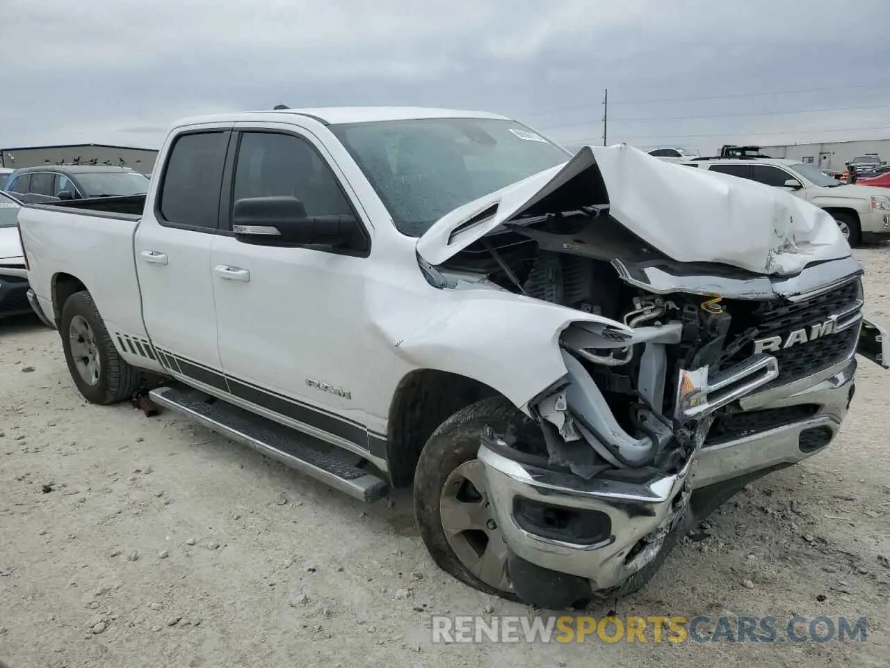 4 fotografías del automóvil dañado 1C6SRFBT1NN160382 RAM 1500 2022
