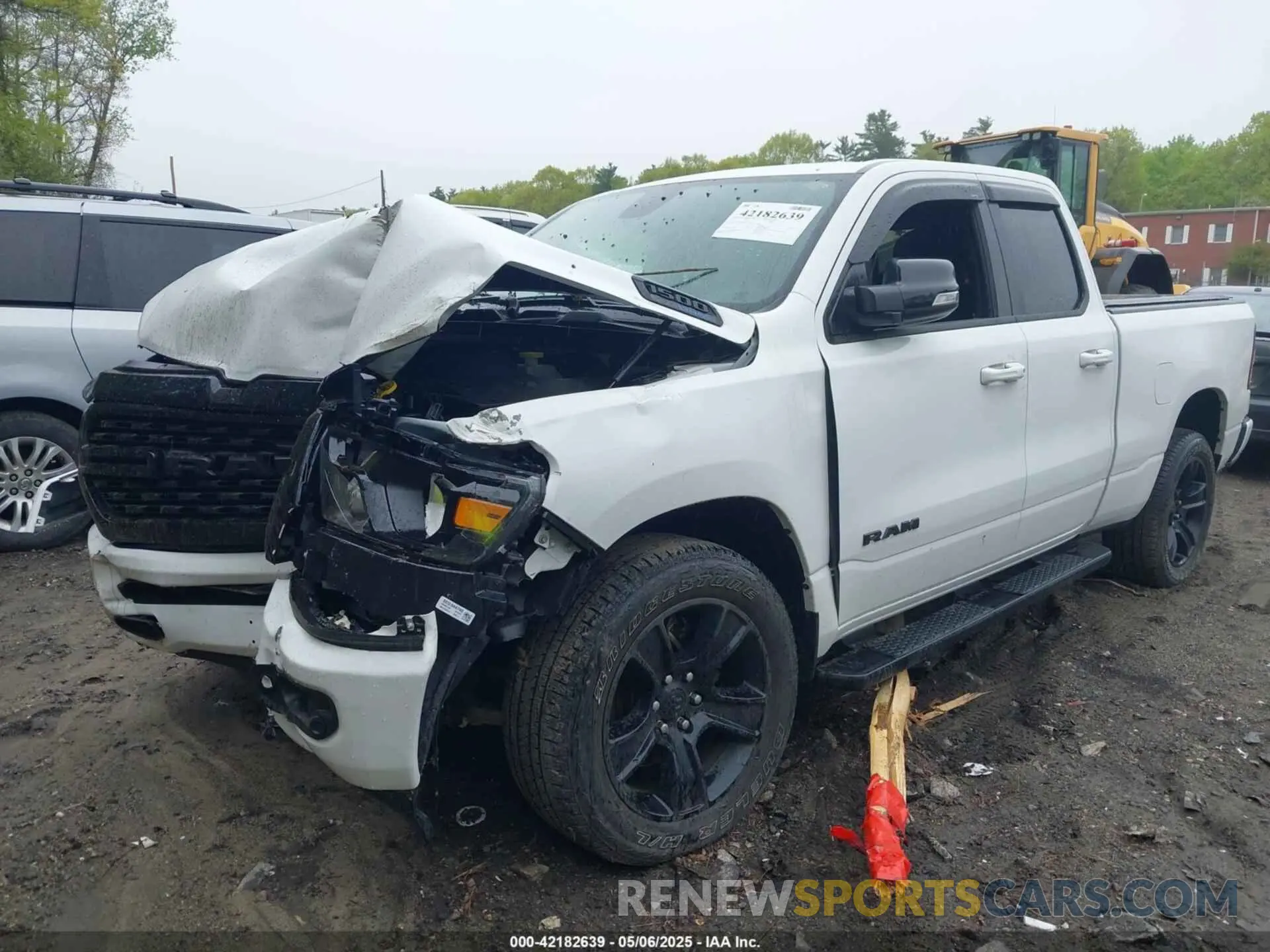 2 fotografías del automóvil dañado 1C6SRFBT4NN445190 RAM 1500 2022