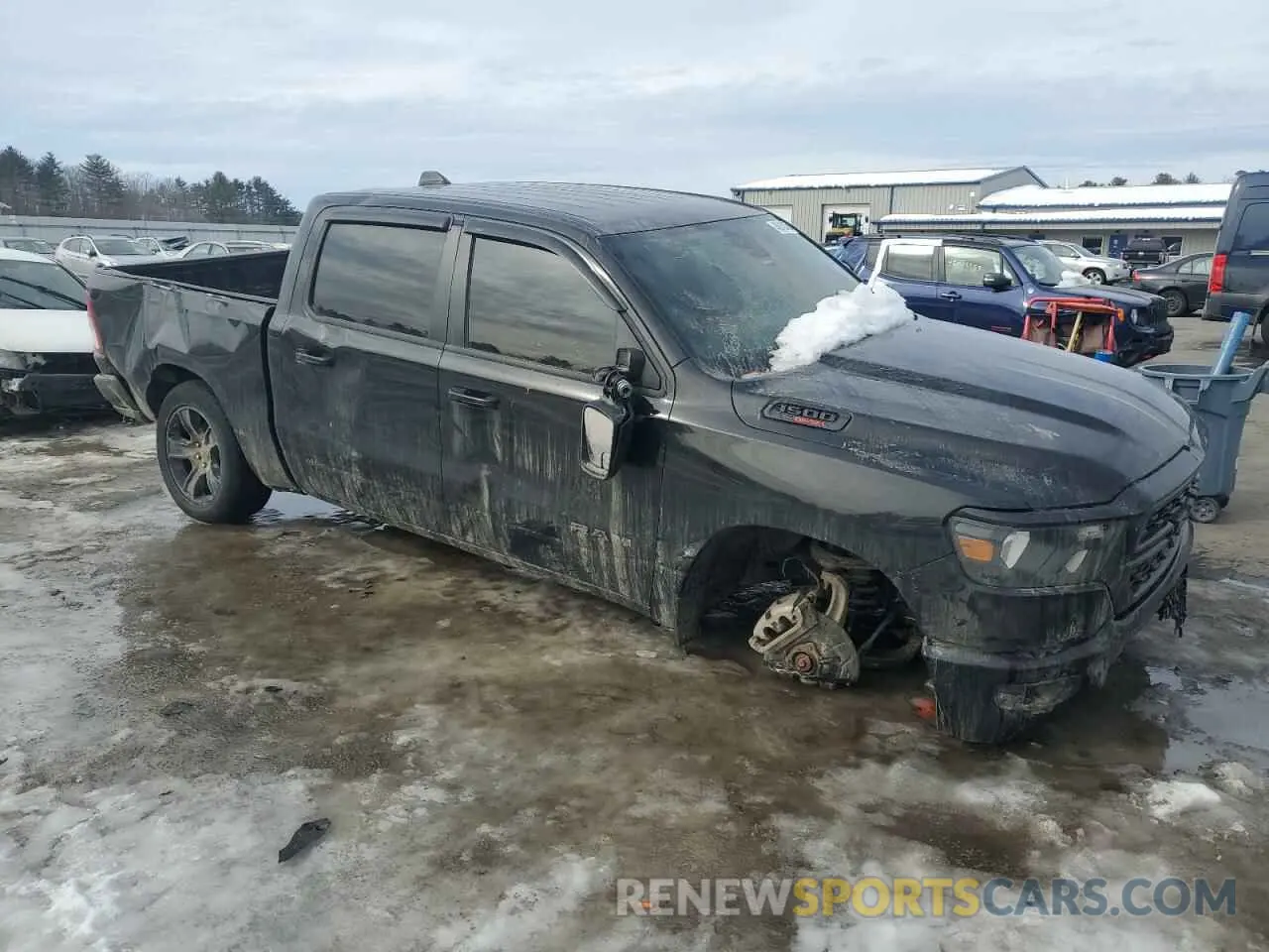 4 fotografías del automóvil dañado 1C6SRFFM4NN351524 RAM 1500 2022