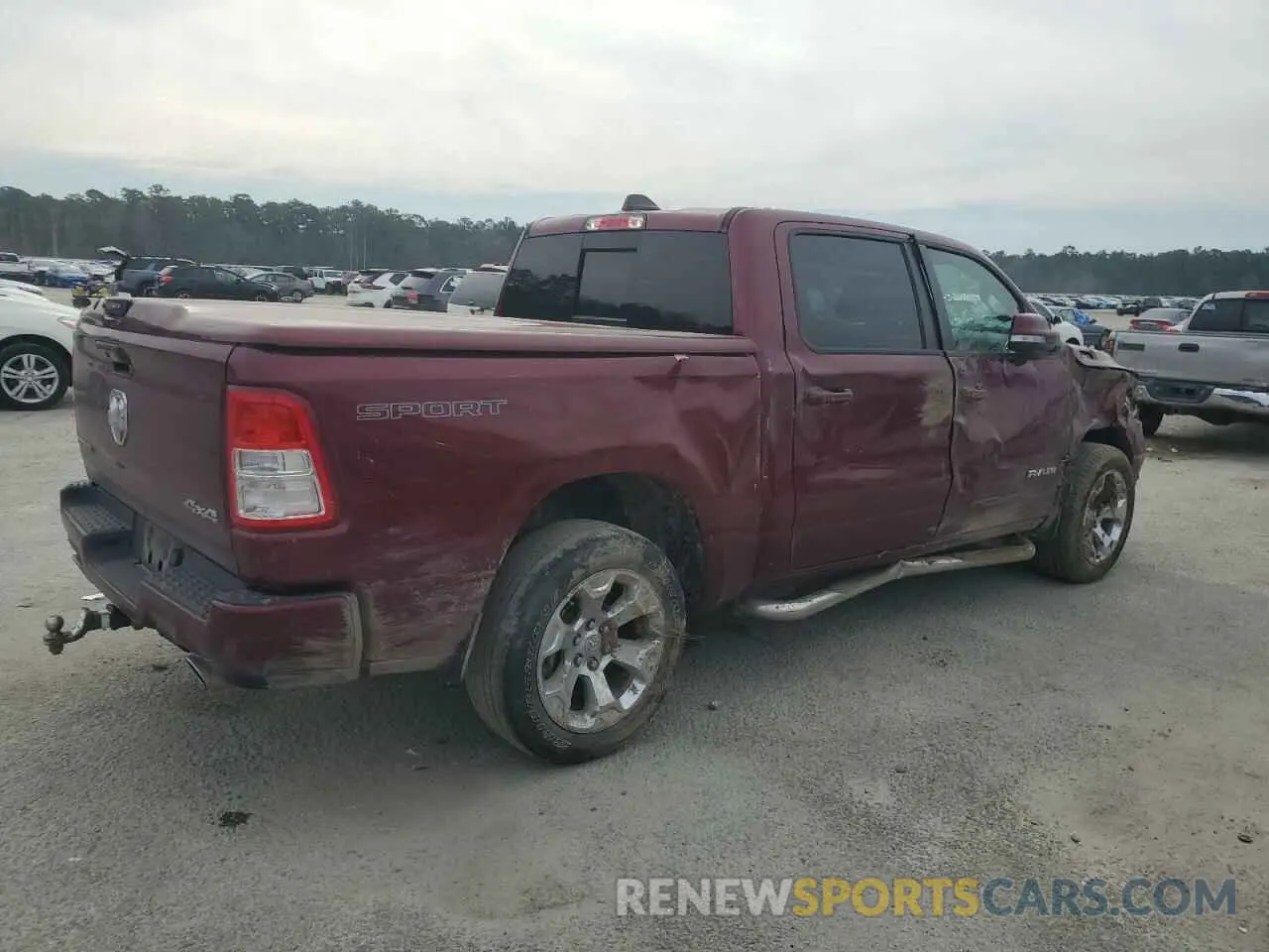 3 fotografías del automóvil dañado 1C6SRFFT5NN458587 RAM 1500 2022