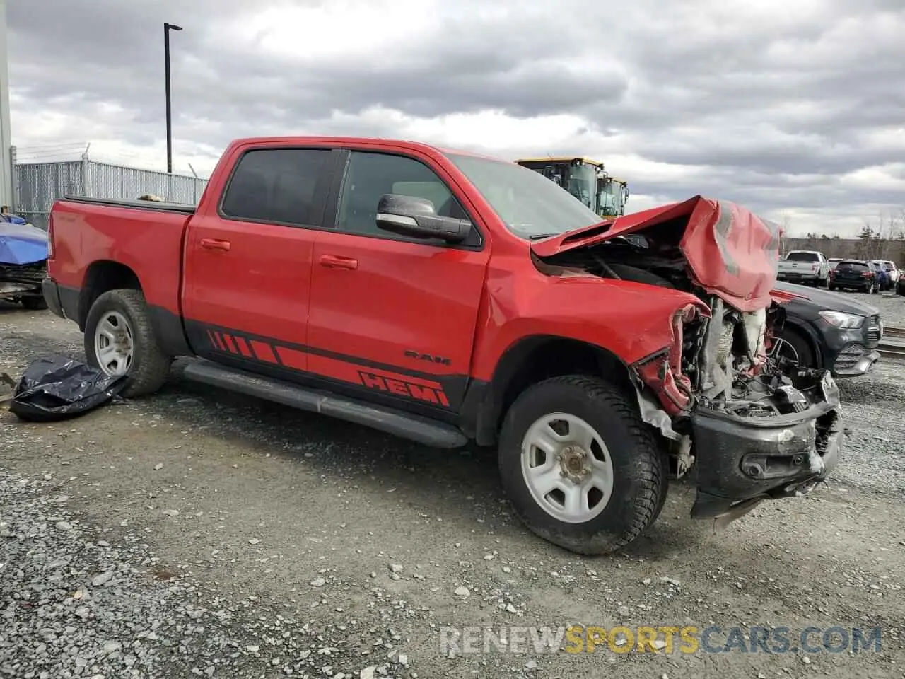 4 fotografías del automóvil dañado 1C6SRFFT6NN118865 RAM 1500 2022