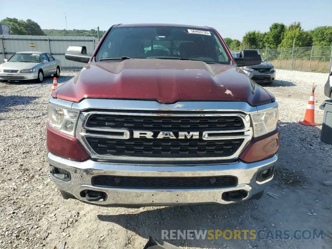 5 fotografías del automóvil dañado 1C6SRFFT6NN381504 RAM 1500 2022