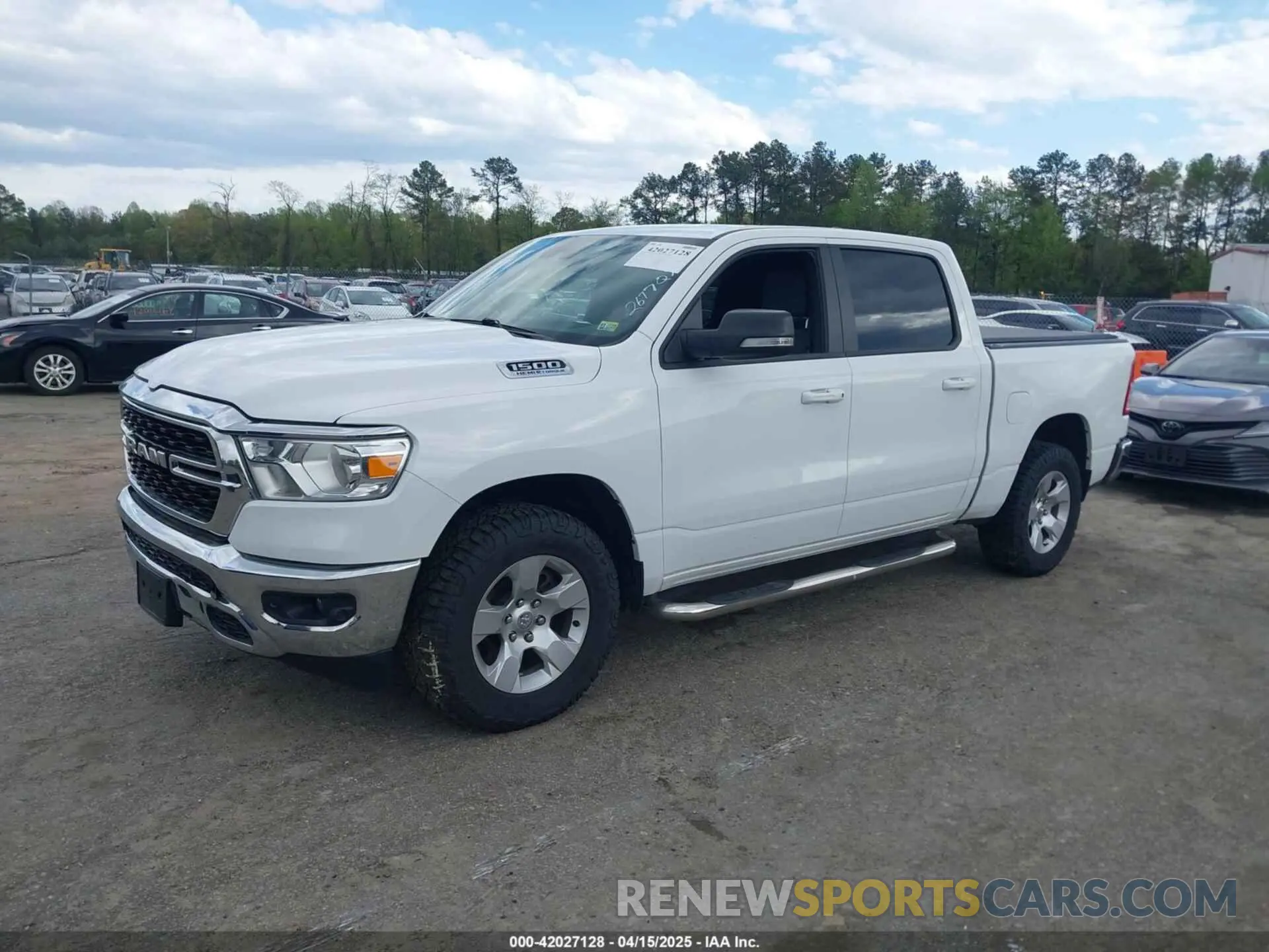 2 fotografías del automóvil dañado 1C6SRFFT6NN468531 RAM 1500 2022