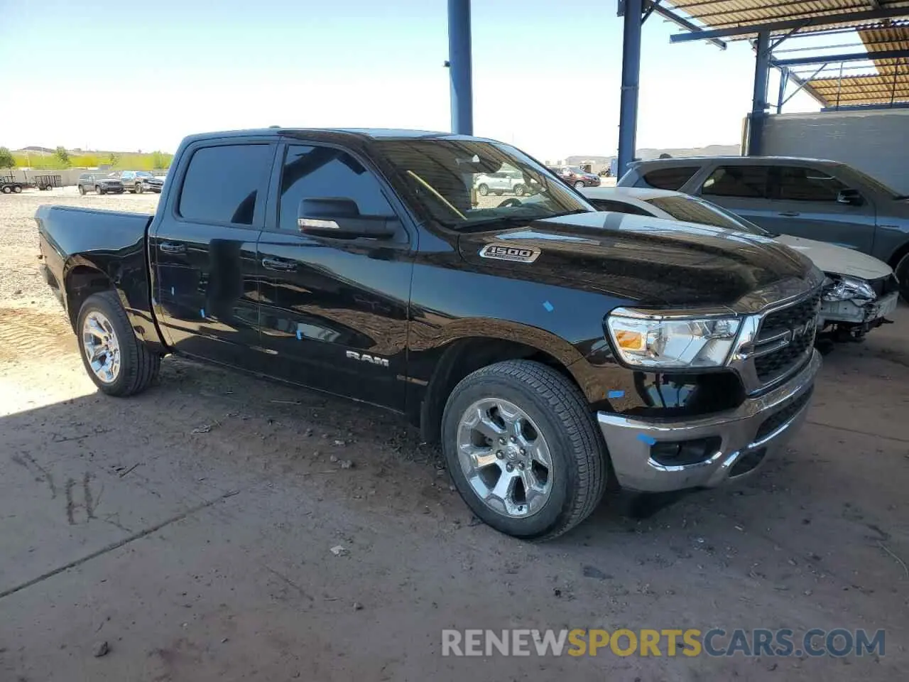 4 fotografías del automóvil dañado 1C6SRFFTXNN381831 RAM 1500 2022