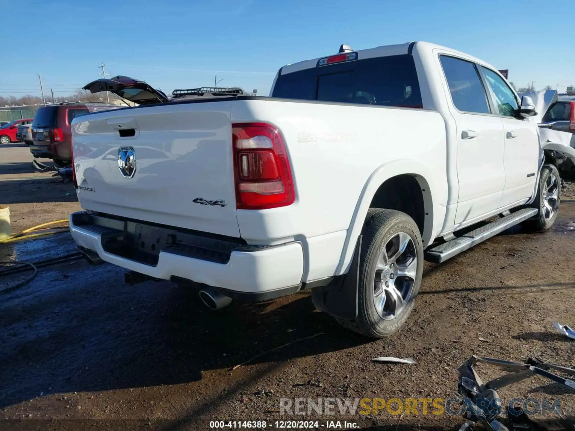 4 fotografías del automóvil dañado 1C6SRFJT9NN306884 RAM 1500 2022