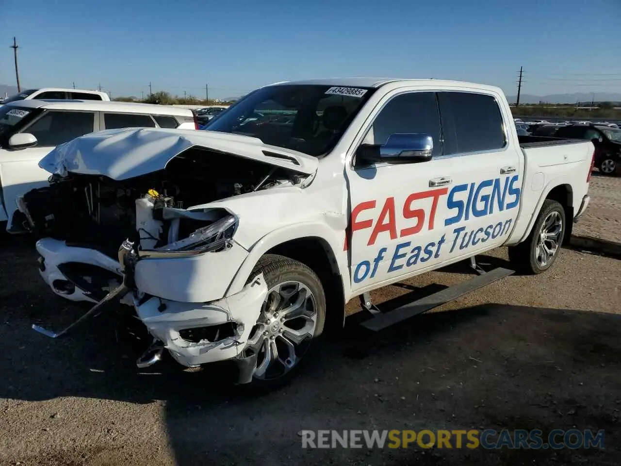 1 fotografías del automóvil dañado 1C6SRFKMXNN362968 RAM 1500 2022