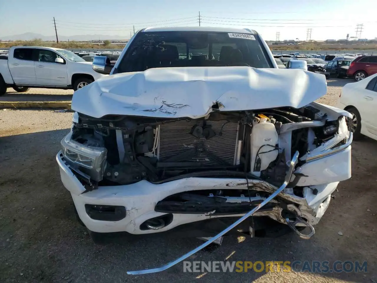 5 fotografías del automóvil dañado 1C6SRFKMXNN362968 RAM 1500 2022