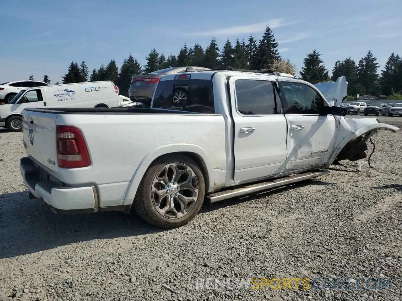 3 fotografías del automóvil dañado 1C6SRFKT6NN130150 RAM 1500 2022