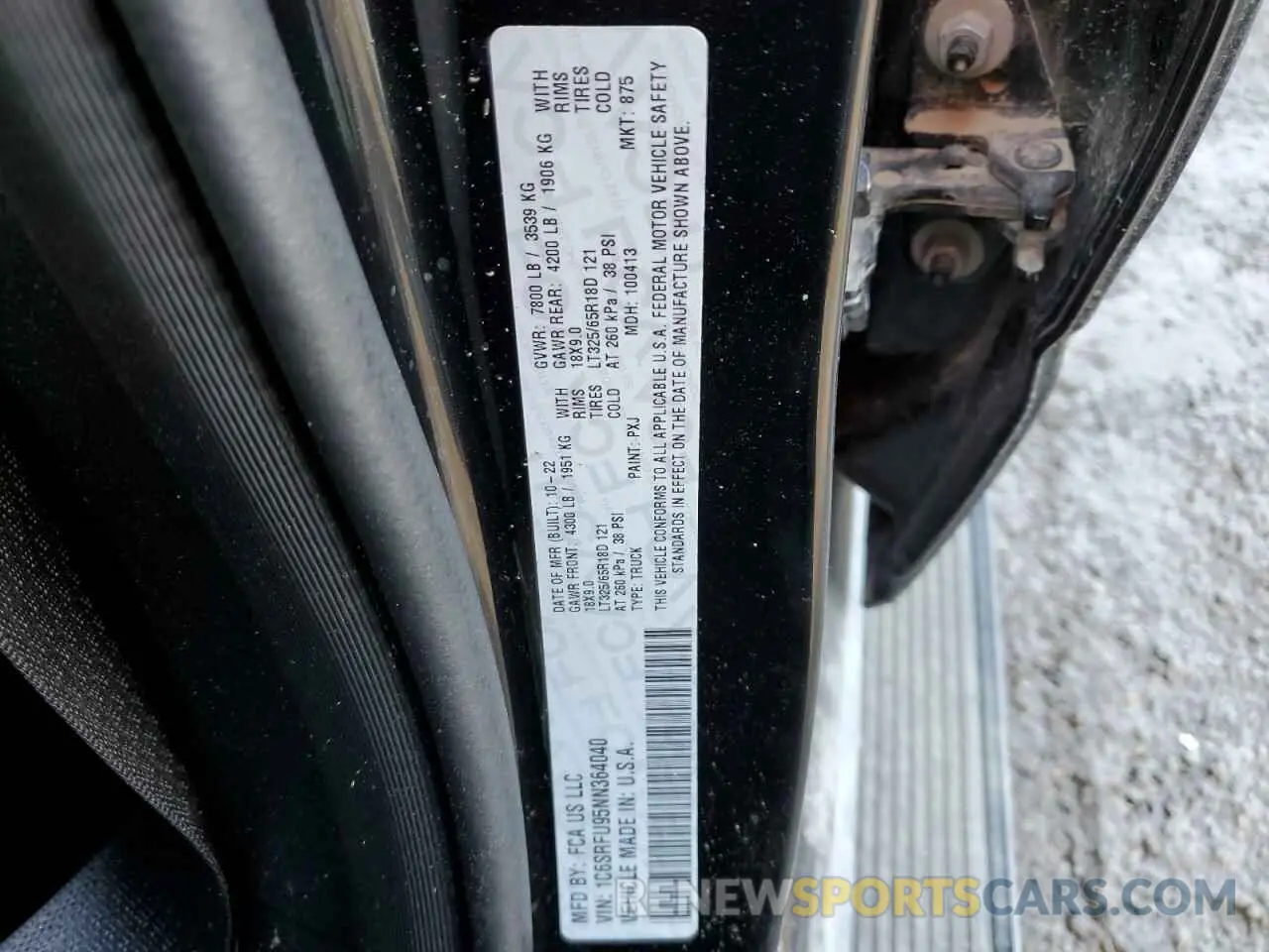 13 fotografías del automóvil dañado 1C6SRFU95NN364040 RAM 1500 2022
