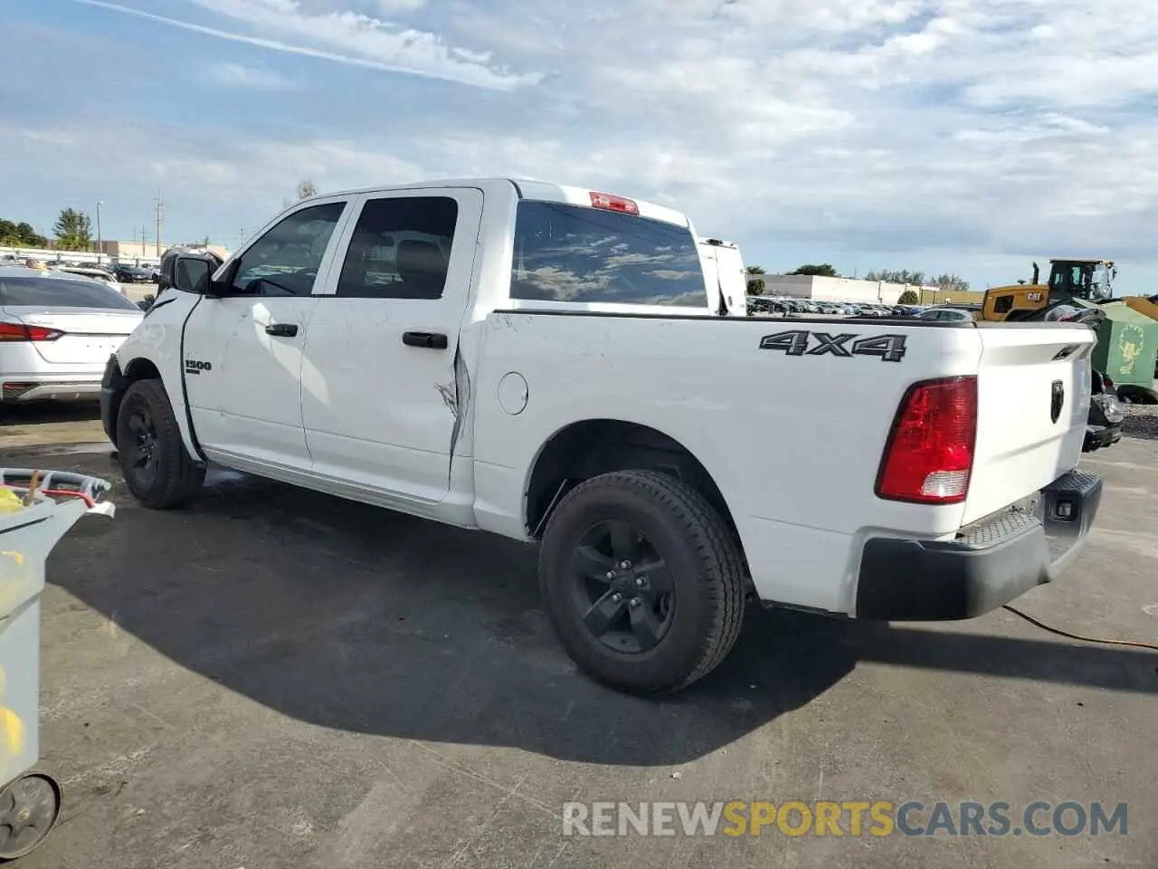 2 fotografías del automóvil dañado 3C6RR7KG2NG173724 RAM 1500 2022