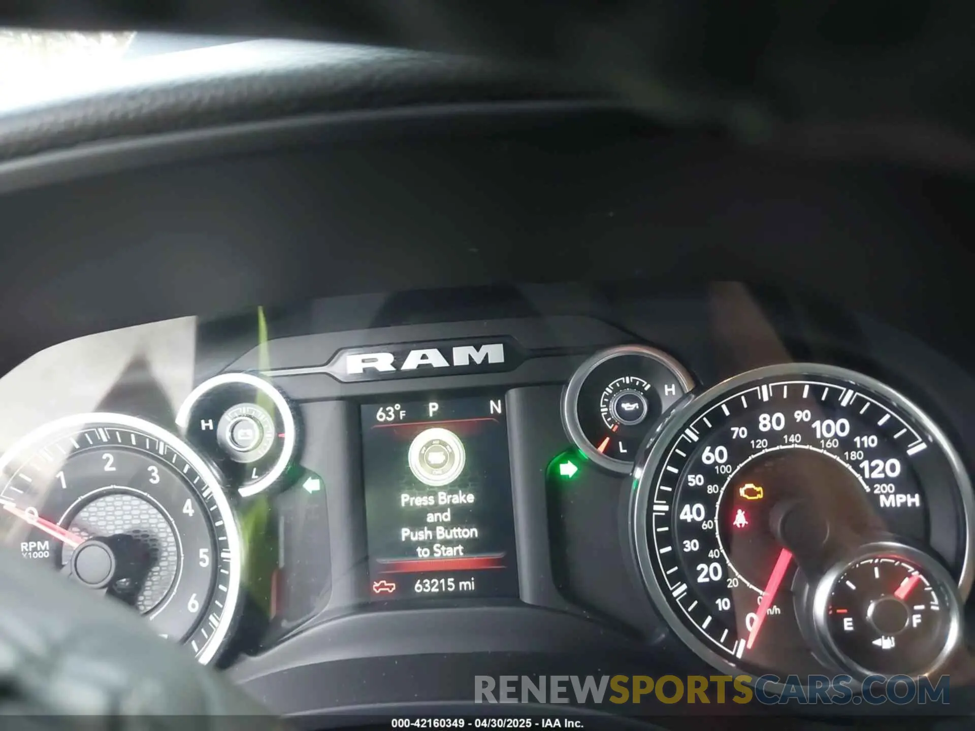 7 fotografías del automóvil dañado 1C6RREFT3PN543679 RAM 1500 2023
