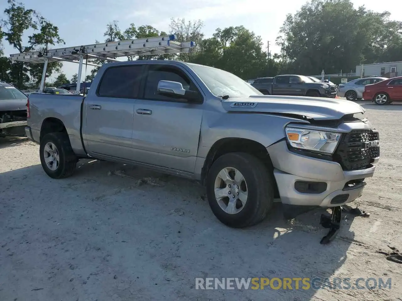 4 fotografías del automóvil dañado 1C6RREFT5PN579311 RAM 1500 2023
