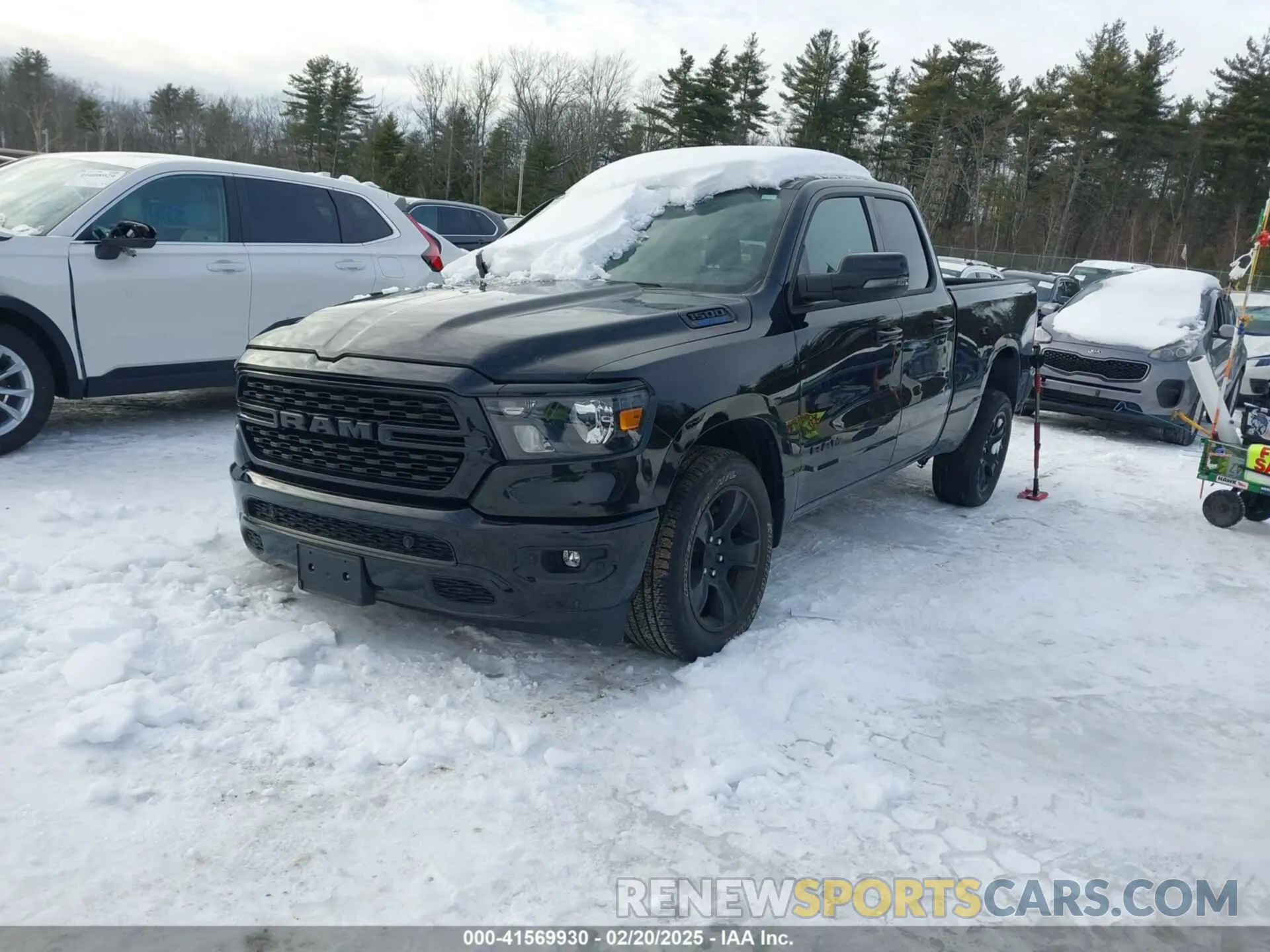 2 fotografías del automóvil dañado 1C6RRFBG1PN522084 RAM 1500 2023