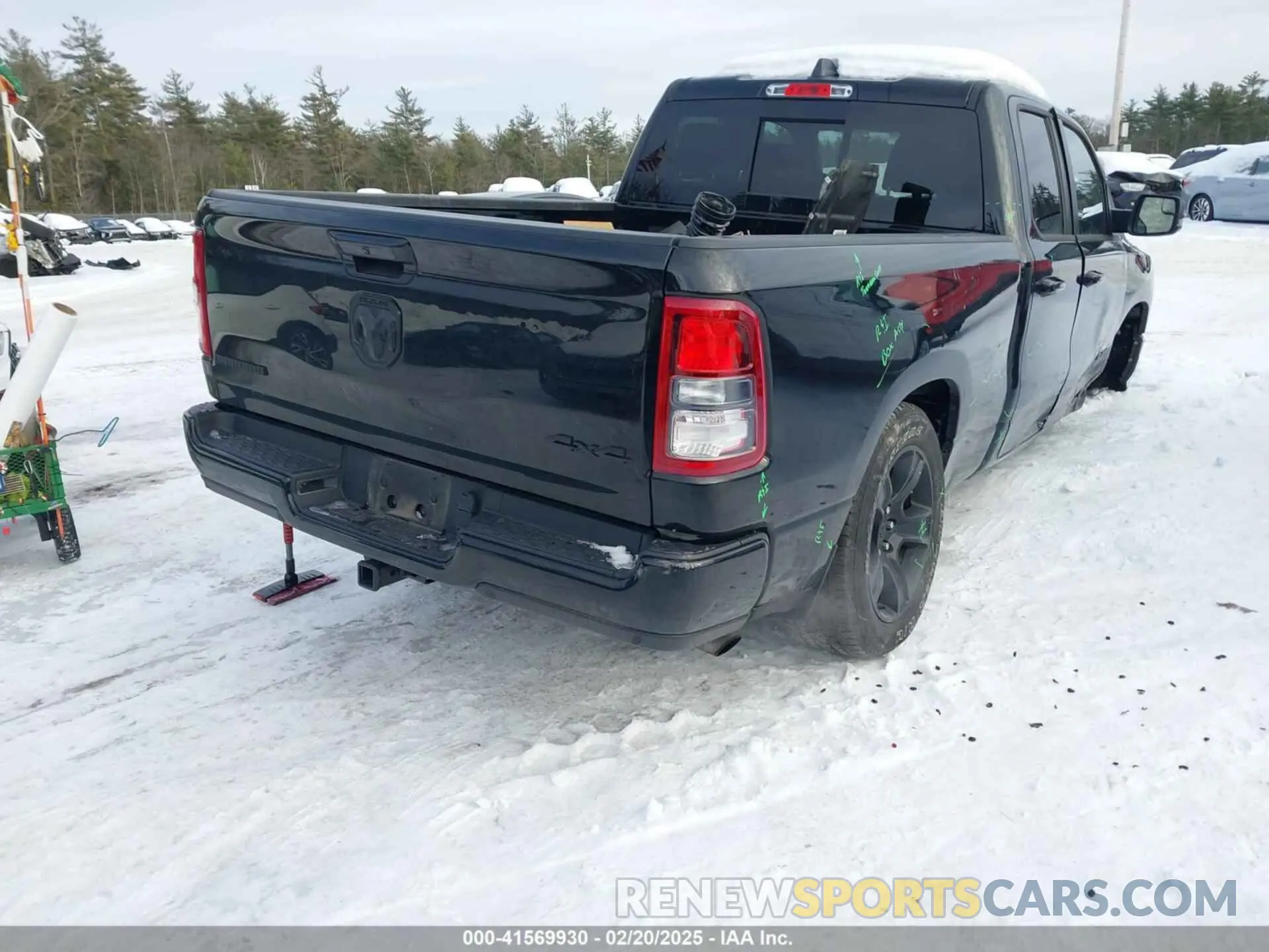 4 fotografías del automóvil dañado 1C6RRFBG1PN522084 RAM 1500 2023