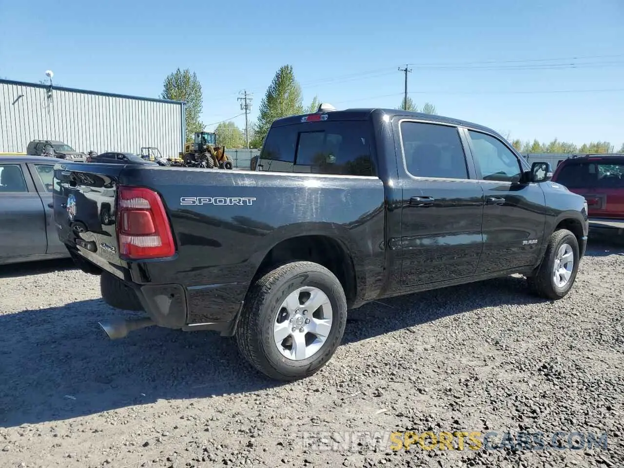 3 fotografías del automóvil dañado 1C6SRFFT7PN602921 RAM 1500 2023