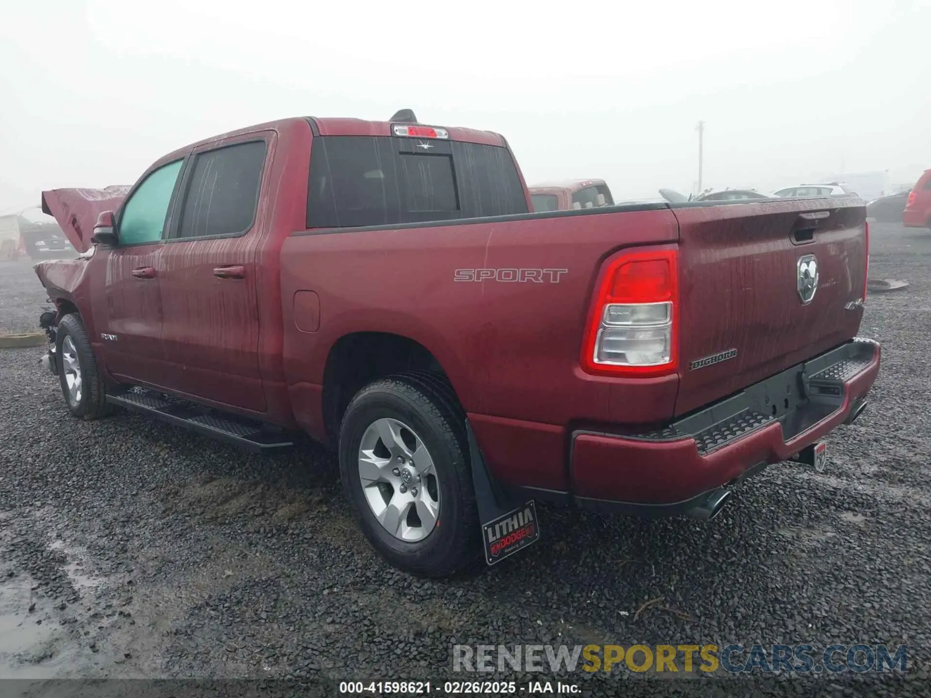 3 fotografías del automóvil dañado 1C6SRFFT8PN698266 RAM 1500 2023