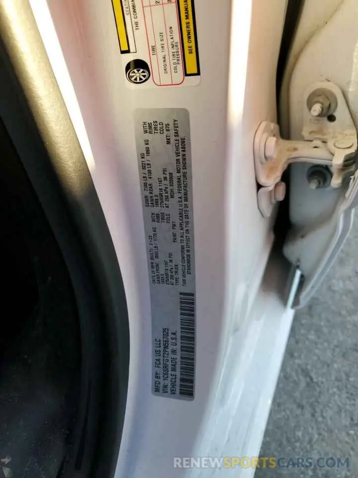 12 fotografías del automóvil dañado 1C6SRFGT2PN567025 RAM 1500 2023