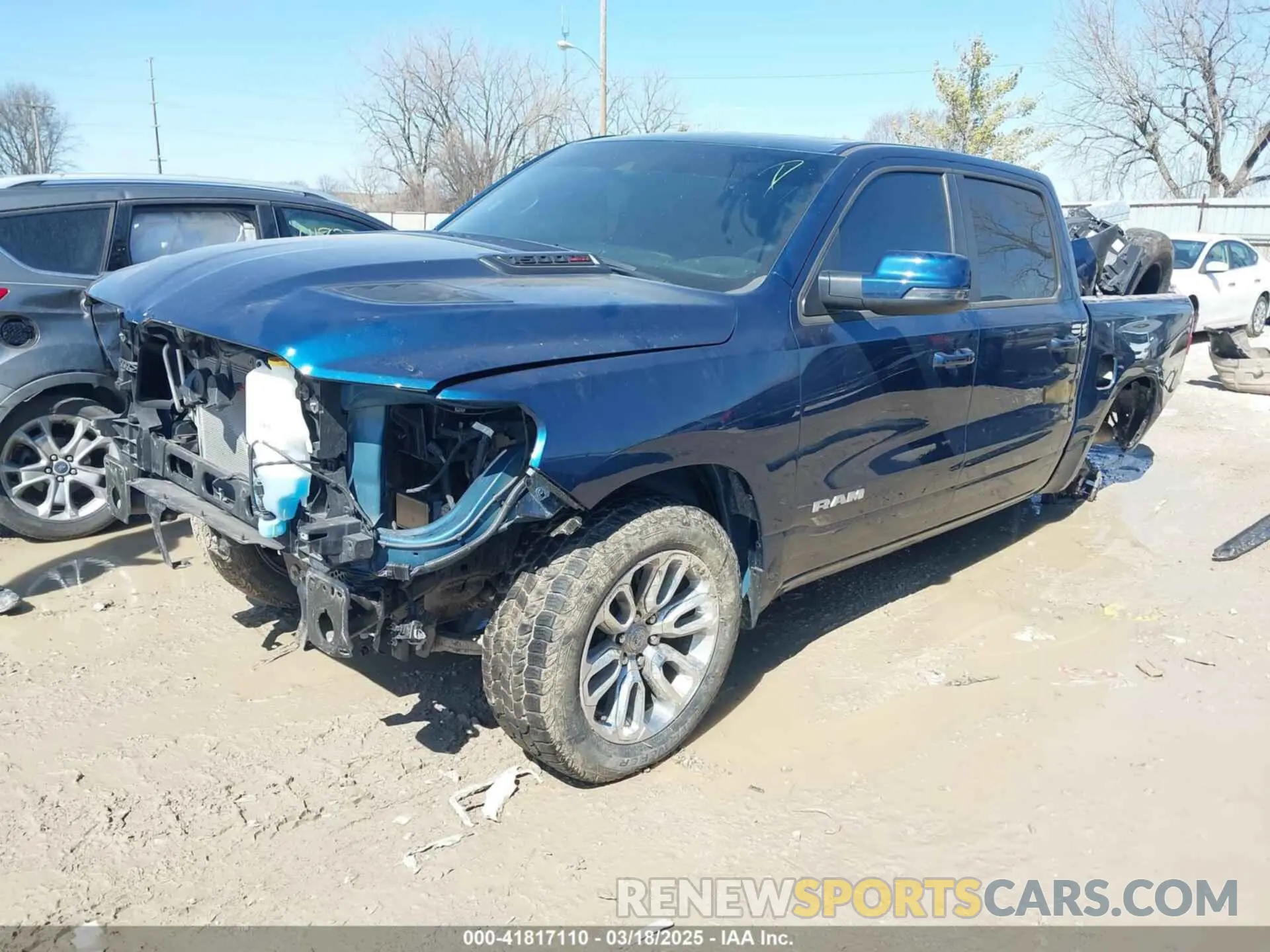 2 fotografías del automóvil dañado 1C6SRFJMXPN549423 RAM 1500 2023