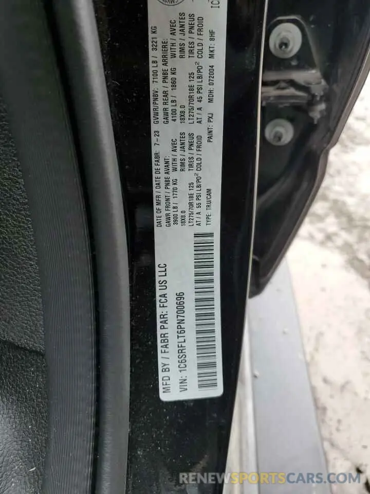 14 fotografías del automóvil dañado 1C6SRFLT6PN700696 RAM 1500 2023