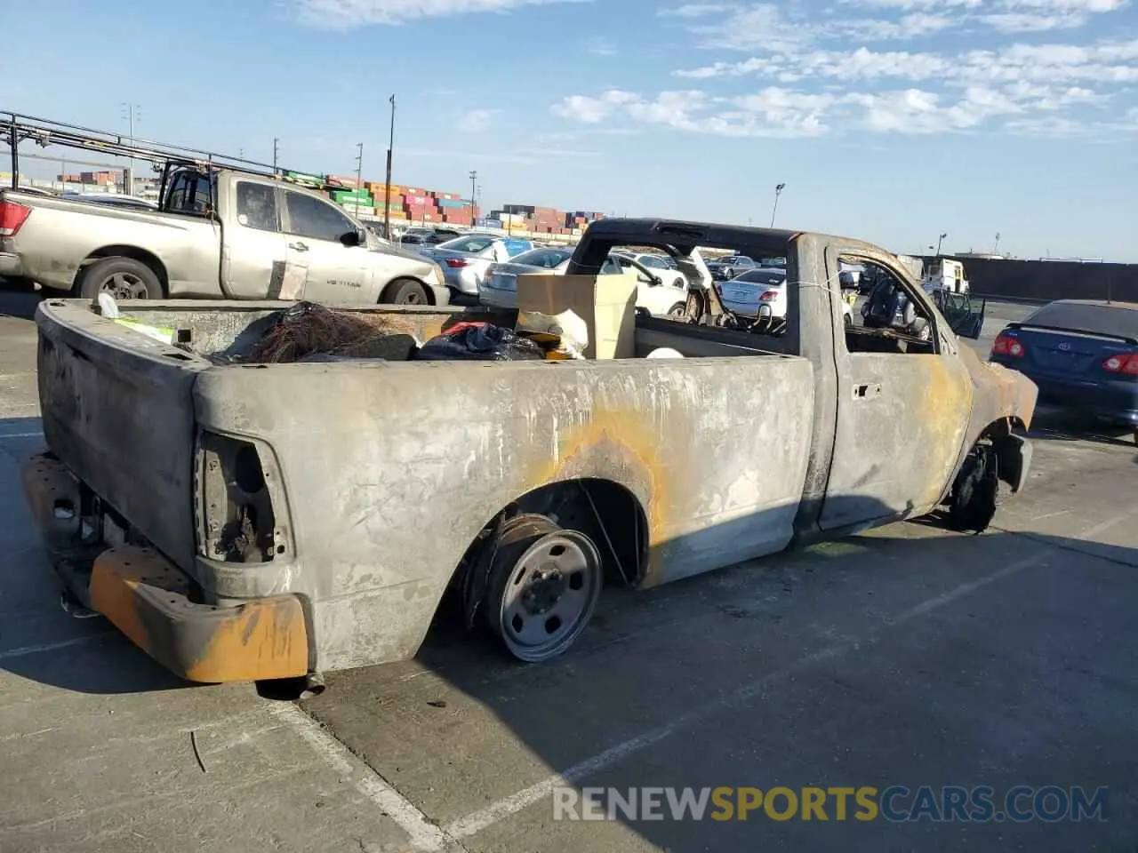 3 fotografías del automóvil dañado 3C6JR6DTXPG542964 RAM 1500 2023
