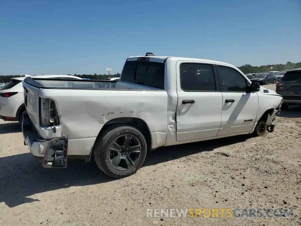 3 fotografías del automóvil dañado 1C6RREFT1RN146040 RAM 1500 2024