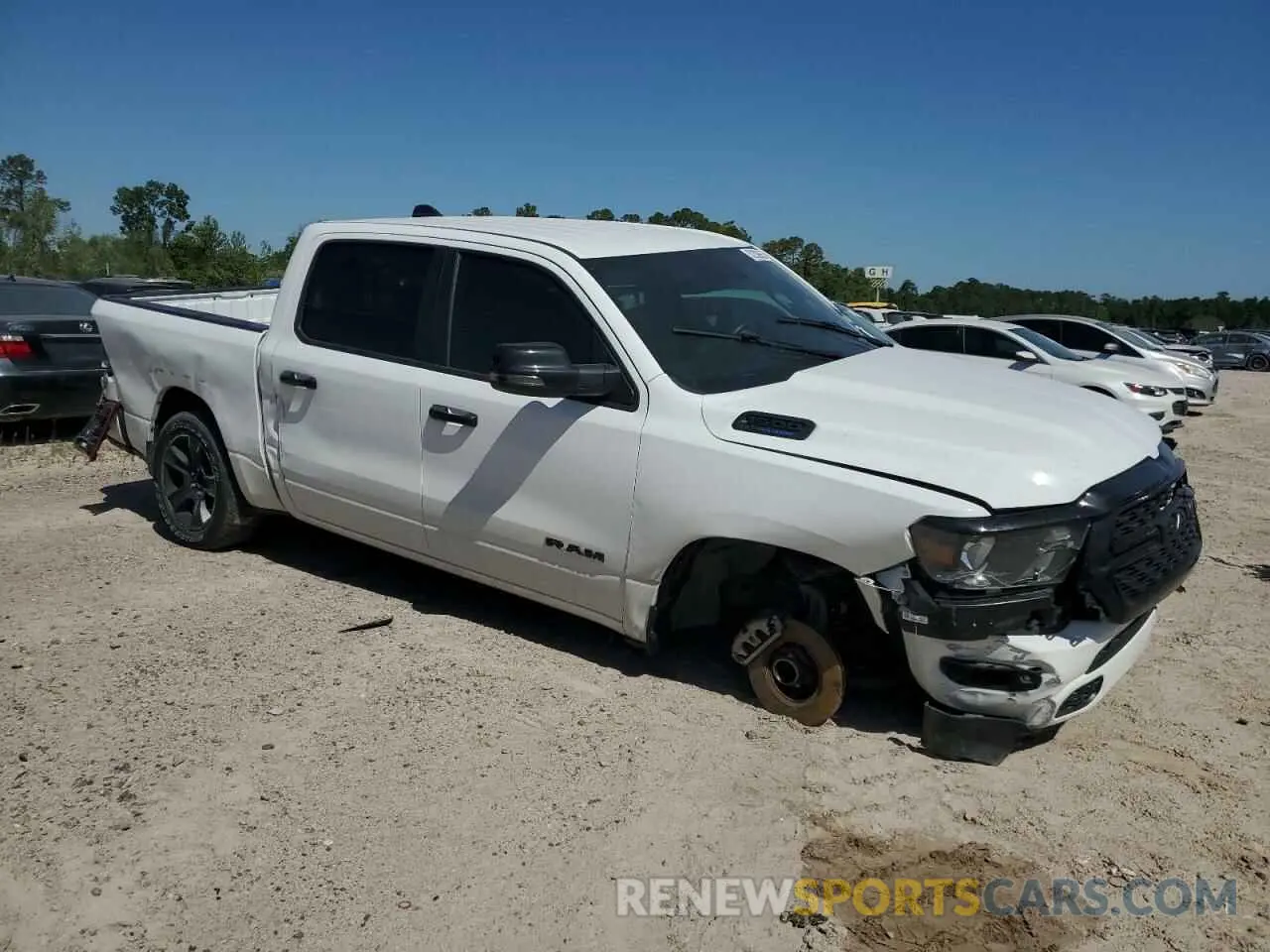 4 fotografías del automóvil dañado 1C6RREFT1RN146040 RAM 1500 2024