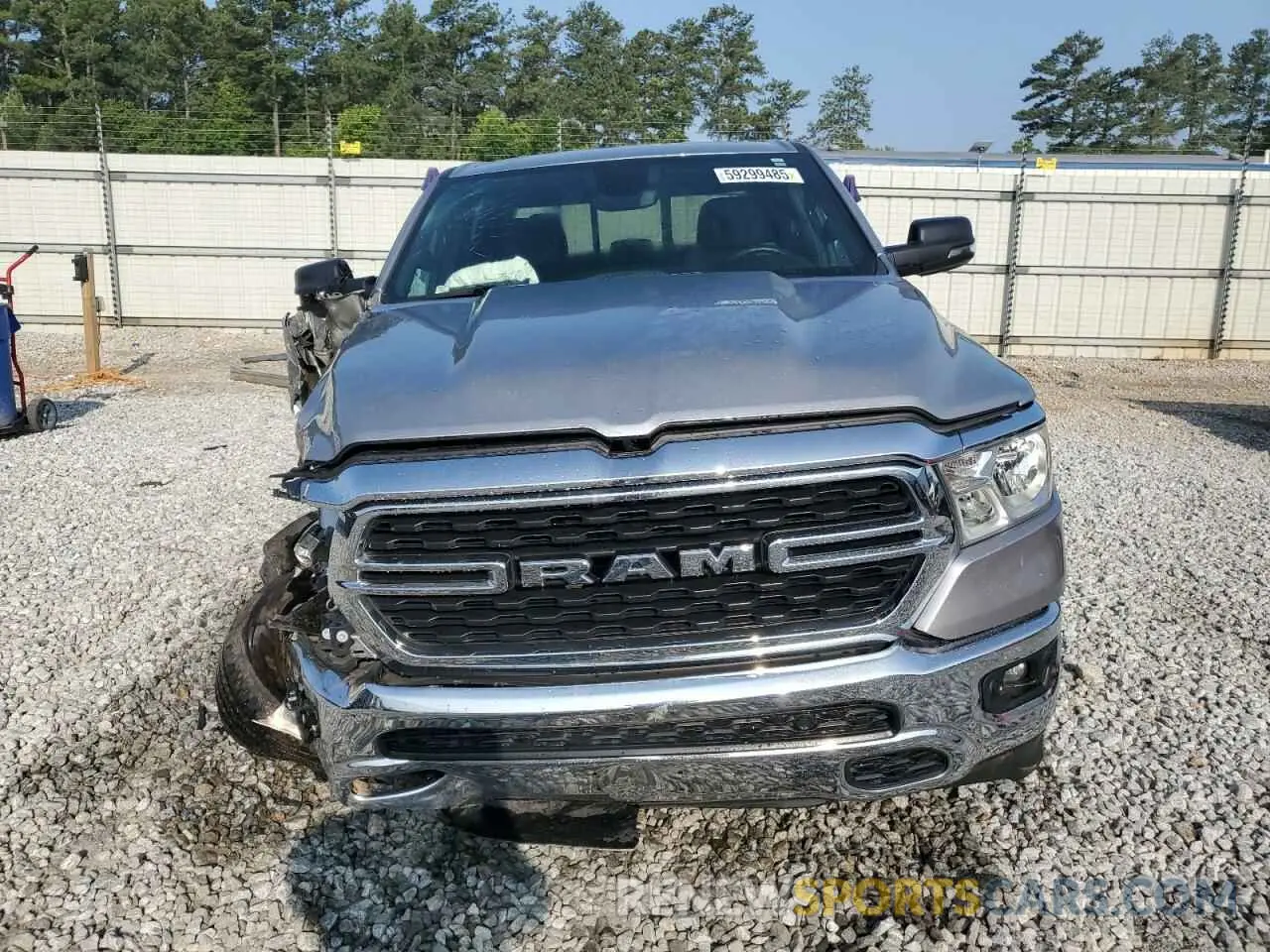 5 fotografías del automóvil dañado 1C6RREFT8RN146018 RAM 1500 2024