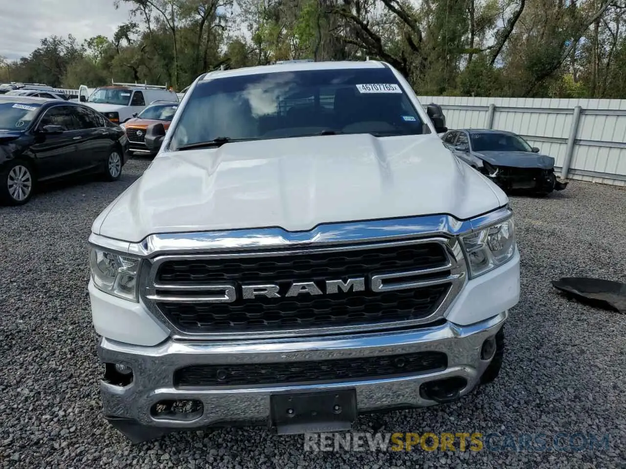 5 fotografías del automóvil dañado 1C6RRFBG6RN136764 RAM 1500 2024