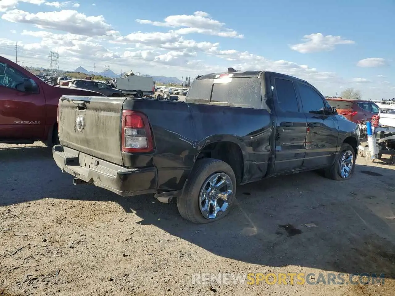3 fotografías del automóvil dañado 1C6SRECG8RN205674 RAM 1500 2024