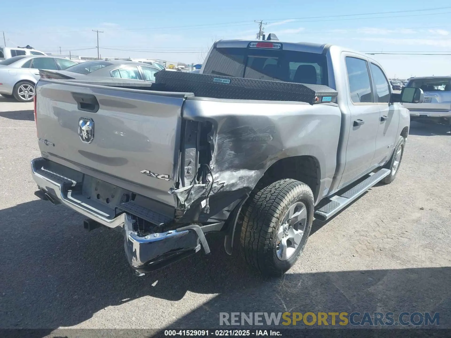 4 fotografías del automóvil dañado 1C6SRFFT4RN142300 RAM 1500 2024