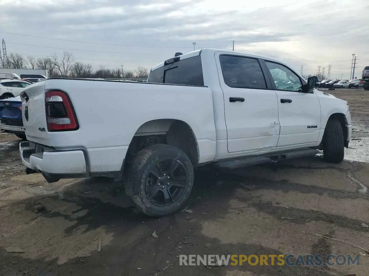 3 fotografías del automóvil dañado 1C6SRFFT6RN112862 RAM 1500 2024