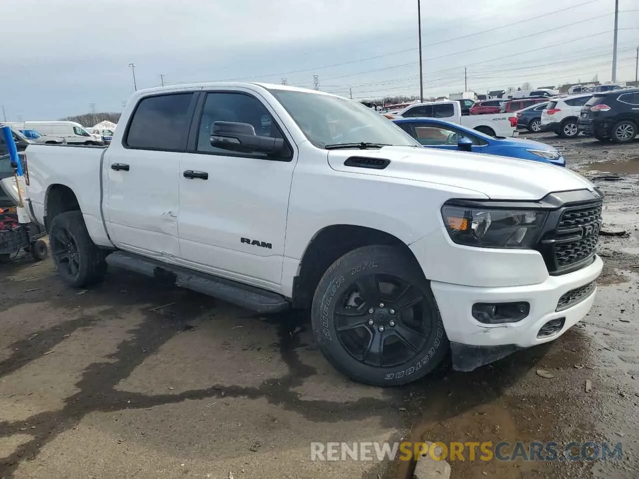4 fotografías del automóvil dañado 1C6SRFFT6RN112862 RAM 1500 2024