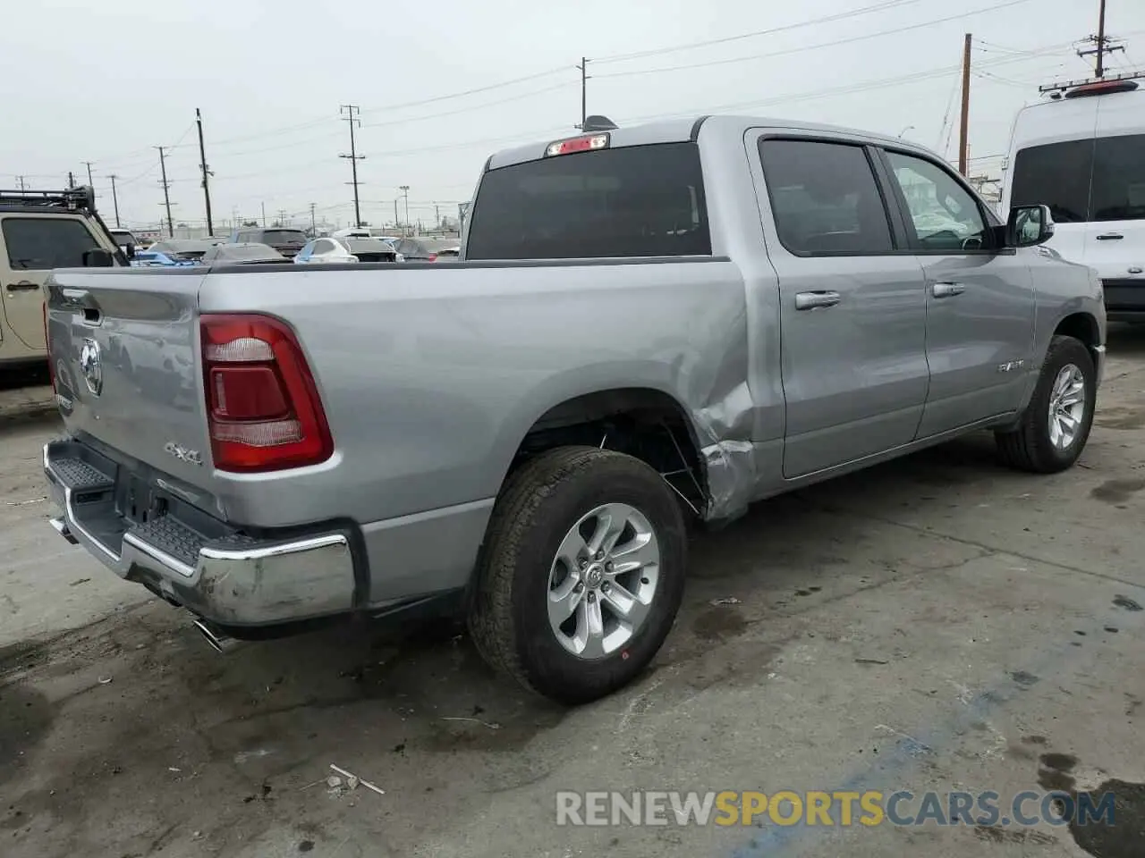 3 fotografías del automóvil dañado 1C6SRFJT4RN206715 RAM 1500 2024