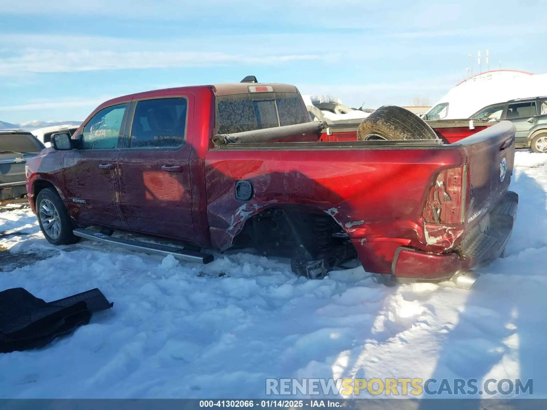 6 fotografías del automóvil dañado 1C6SRFRT9RN202860 RAM 1500 2024