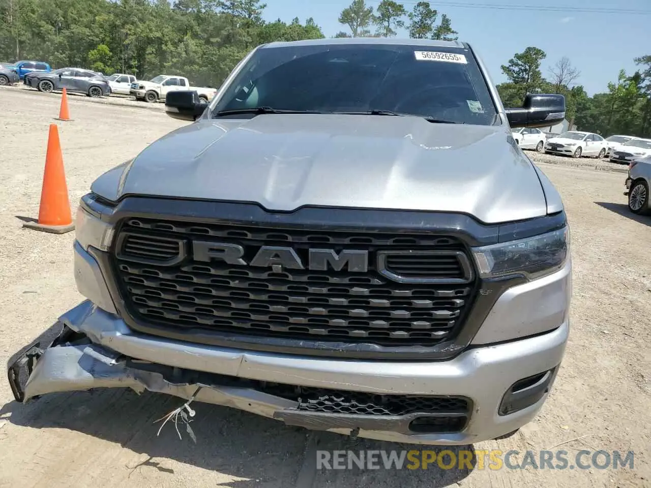 5 fotografías del automóvil dañado 1C6RREFP5SN590689 RAM 1500 2025