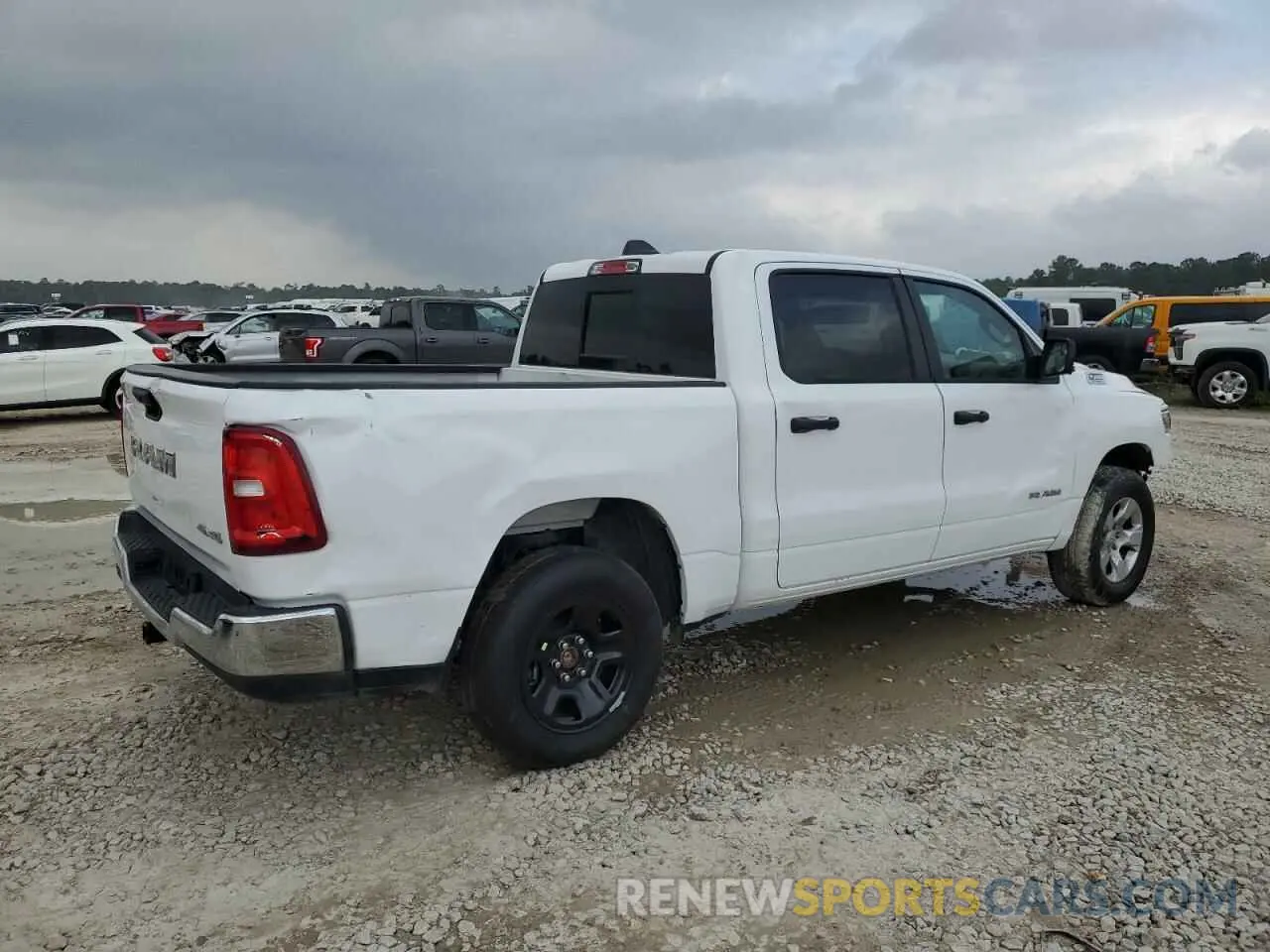 3 fotografías del automóvil dañado 1C6RRFGG0SN541100 RAM 1500 2025