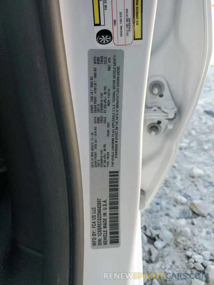 12 fotografías del automóvil dañado 1C6SRECG2SN642897 RAM 1500 2025