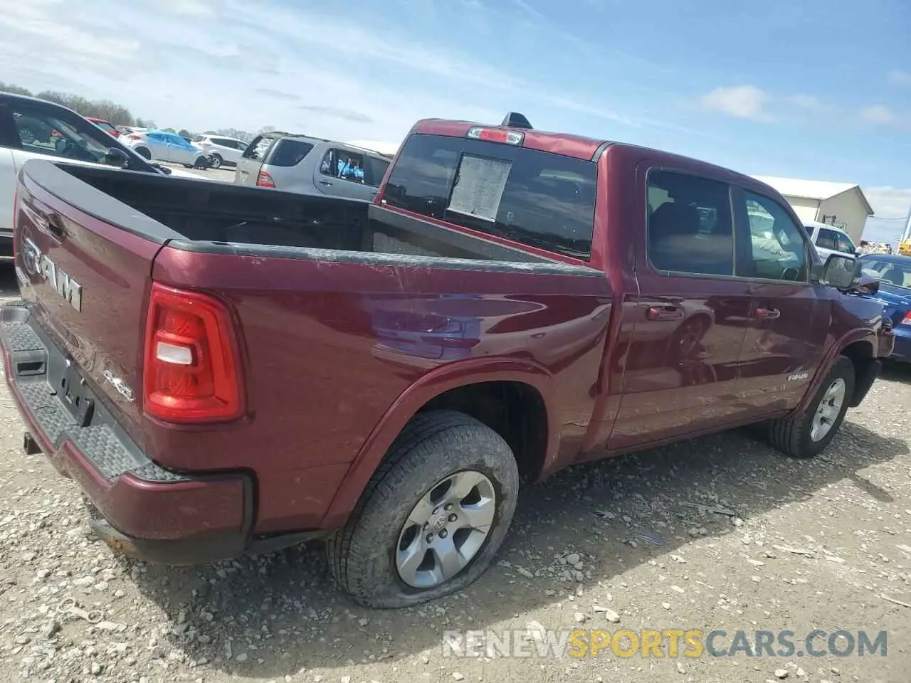 3 fotografías del automóvil dañado 1C6SRFFP2SN674492 RAM 1500 2025