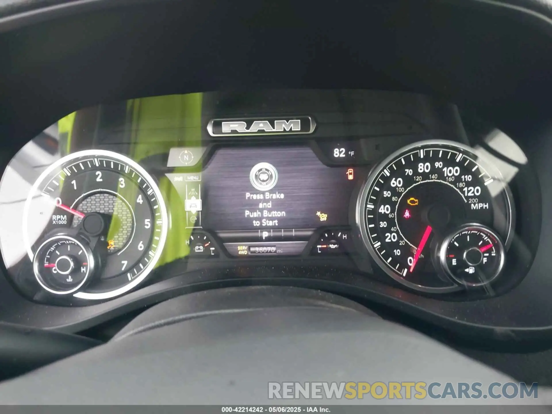 7 fotografías del automóvil dañado 1C6SRFJP6SN563032 RAM 1500 2025
