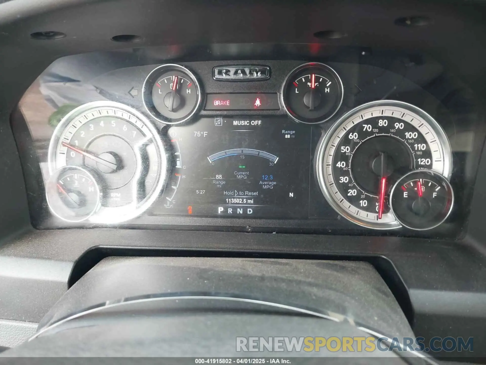 7 fotografías del automóvil dañado 1C6RR7LT5KS533875 RAM 1500 CLASSIC 2019