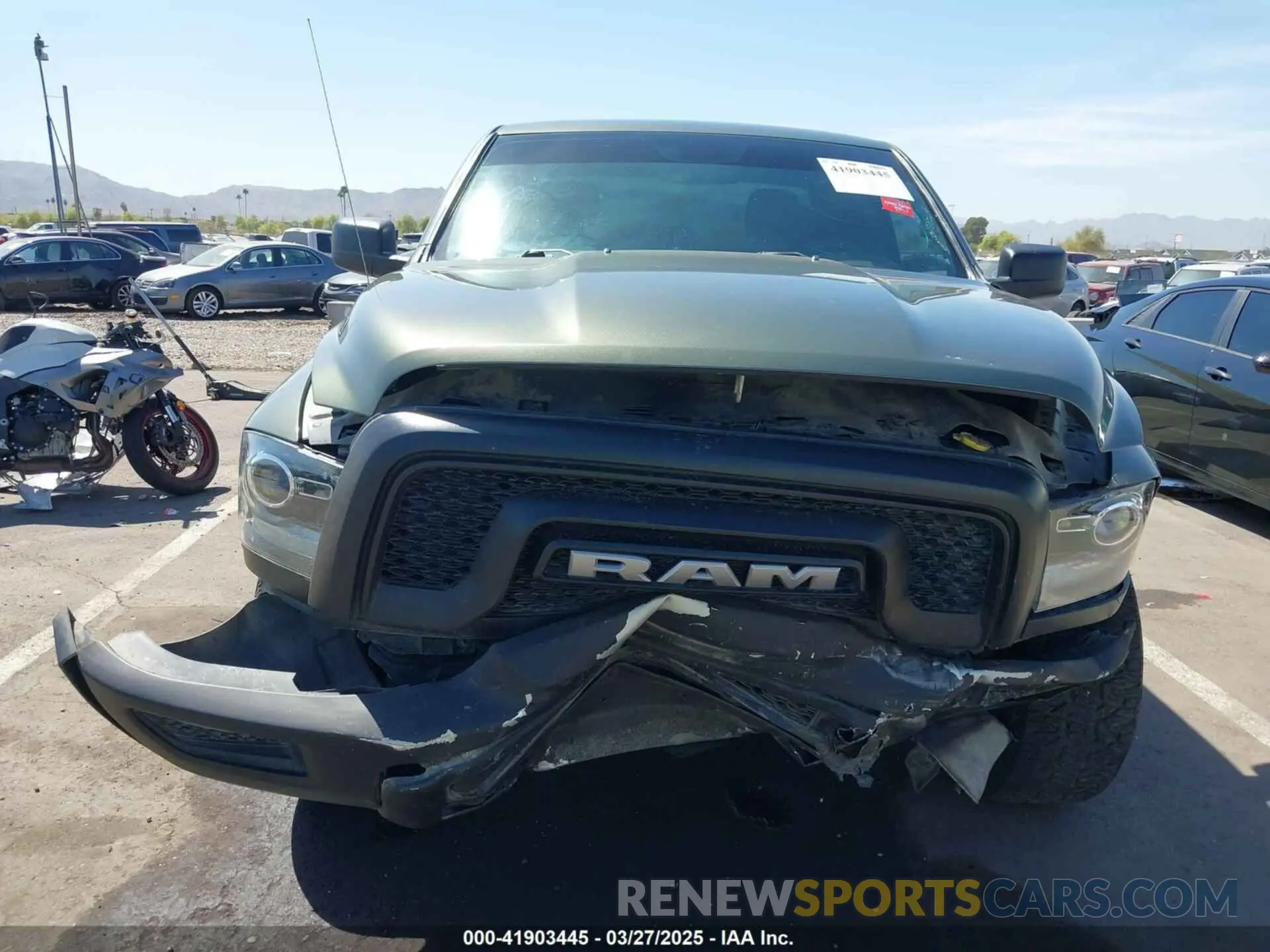 6 fotografías del automóvil dañado 1C6RR6GG1MSF86277 RAM 1500 CLASSIC 2021