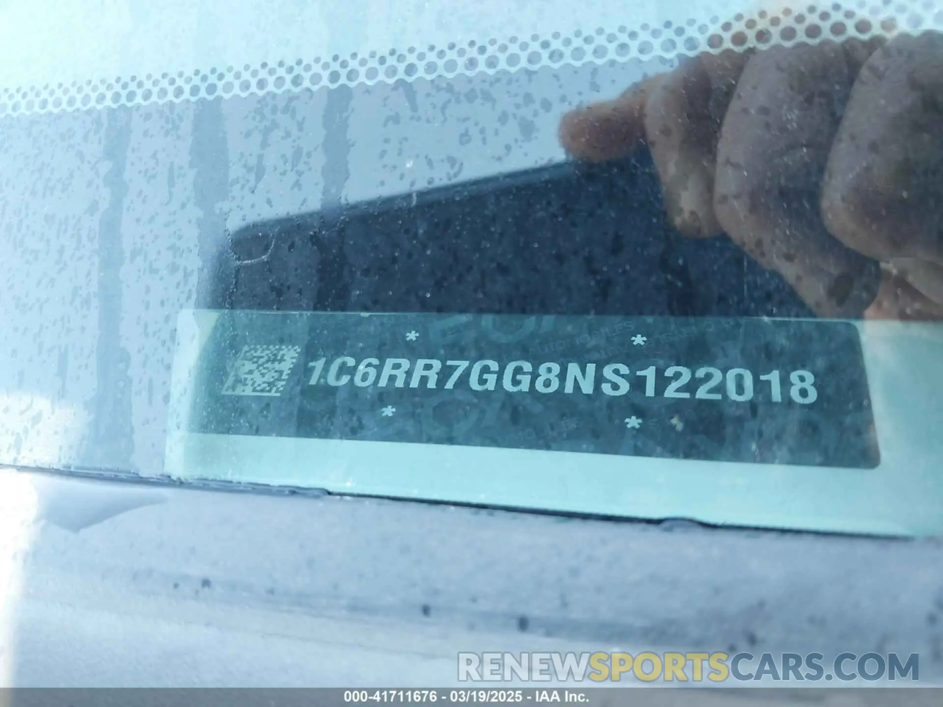 9 fotografías del automóvil dañado 1C6RR7GG8NS122018 RAM 1500 CLASSIC 2022